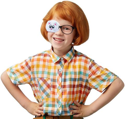 Child Sized Kitten Eye Patch - Childrens Eye Patch for Glasses